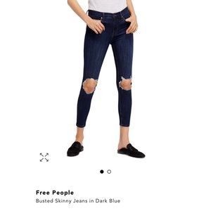 Free People Busted Skinny Jeans